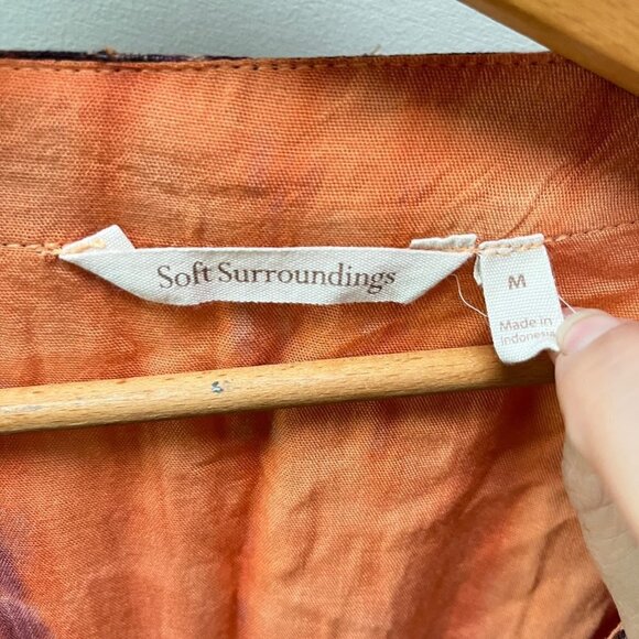 Soft Surroundings Sunset Bali Dress w/ Scarf- Size M - Picture 3 of 7